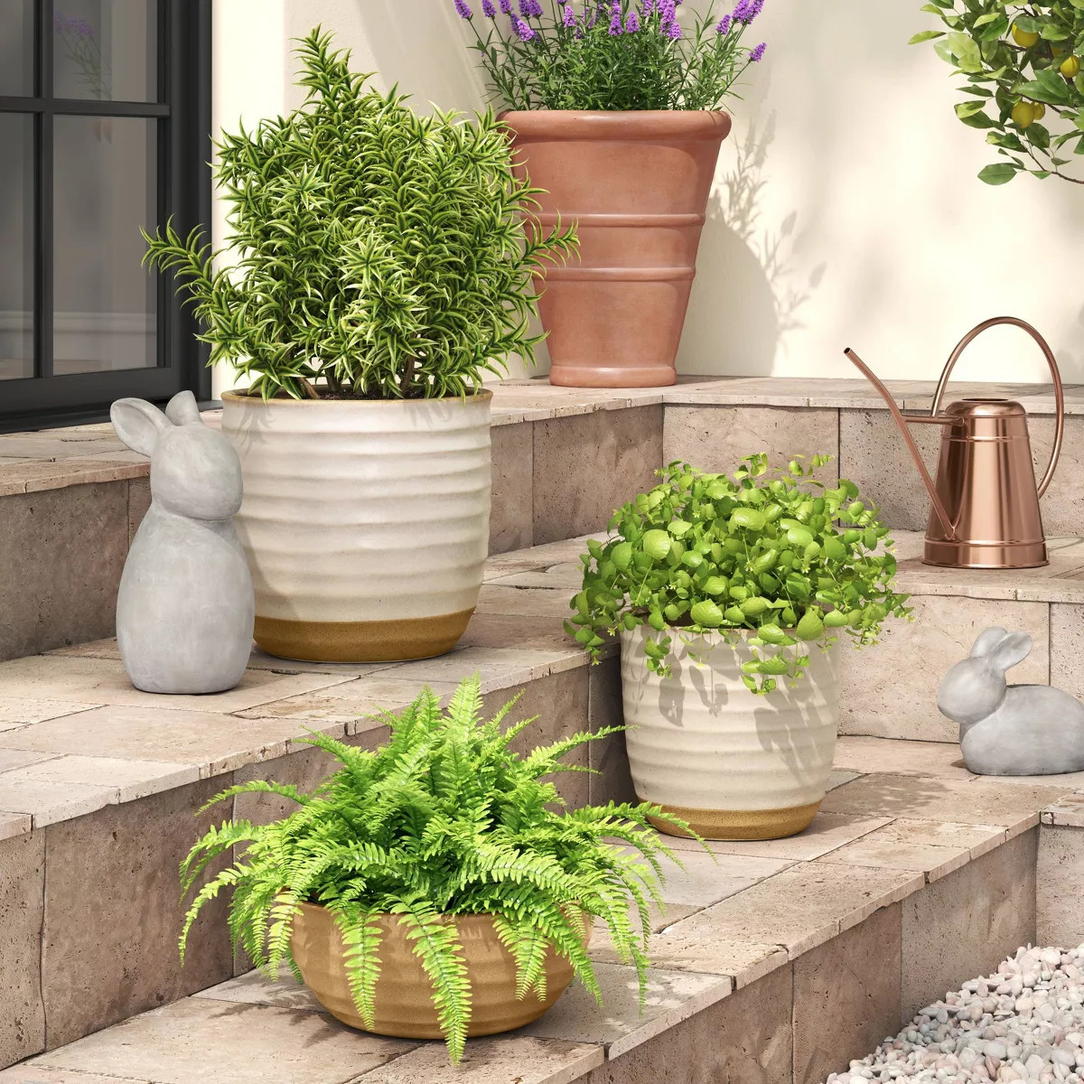 Split Glaze Ceramic Indoor Outdoor Planter Pot - Threshold™ | Target