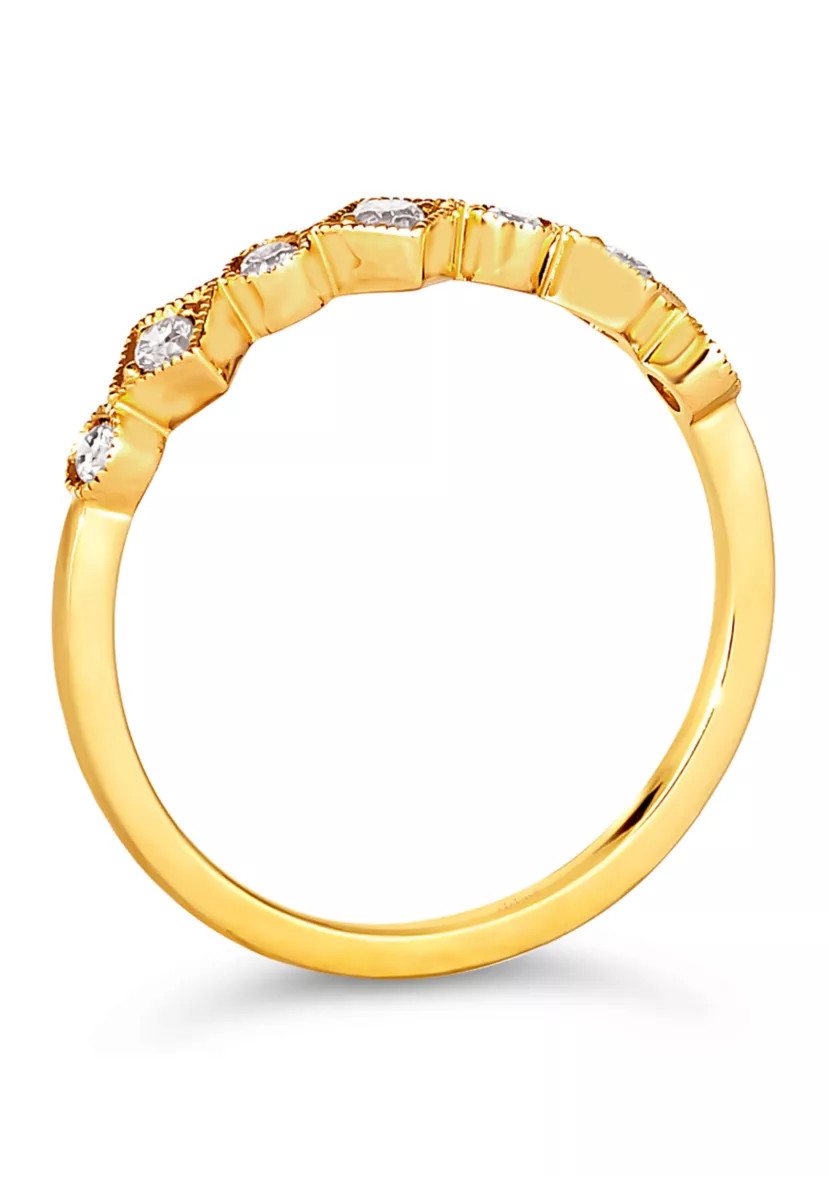 Ring featuring 1/5 cts. Nude Diamonds™ set in 14K Honey Gold™ | Belk