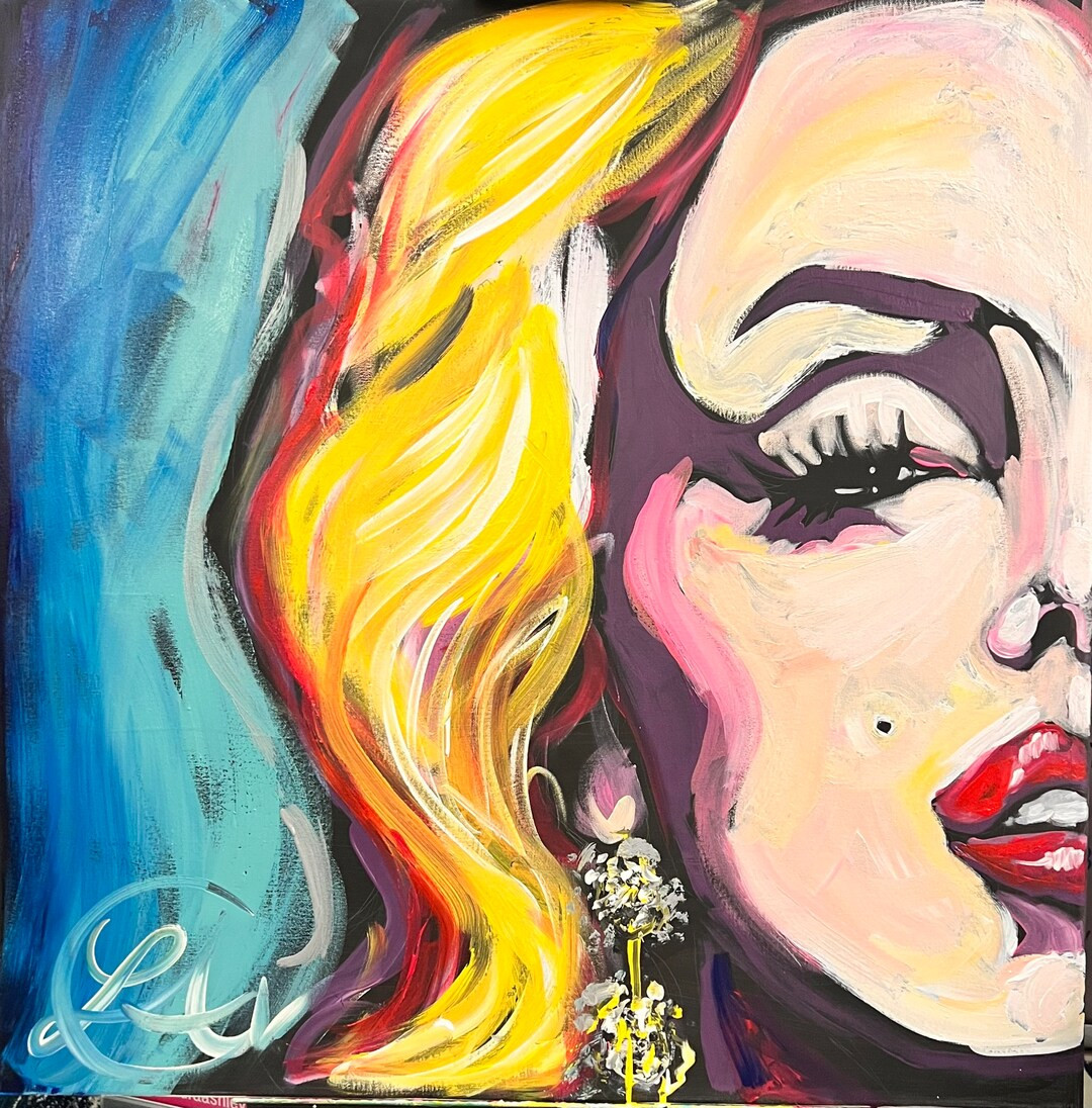 Marilyn Monroe Original Painting - Etsy | Etsy (US)