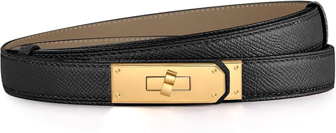 YUGDRUZY Women's Belt Skinny Leather Ladies Belts for Women Belts Adjustable Belts Women Decorati... | Amazon (UK)