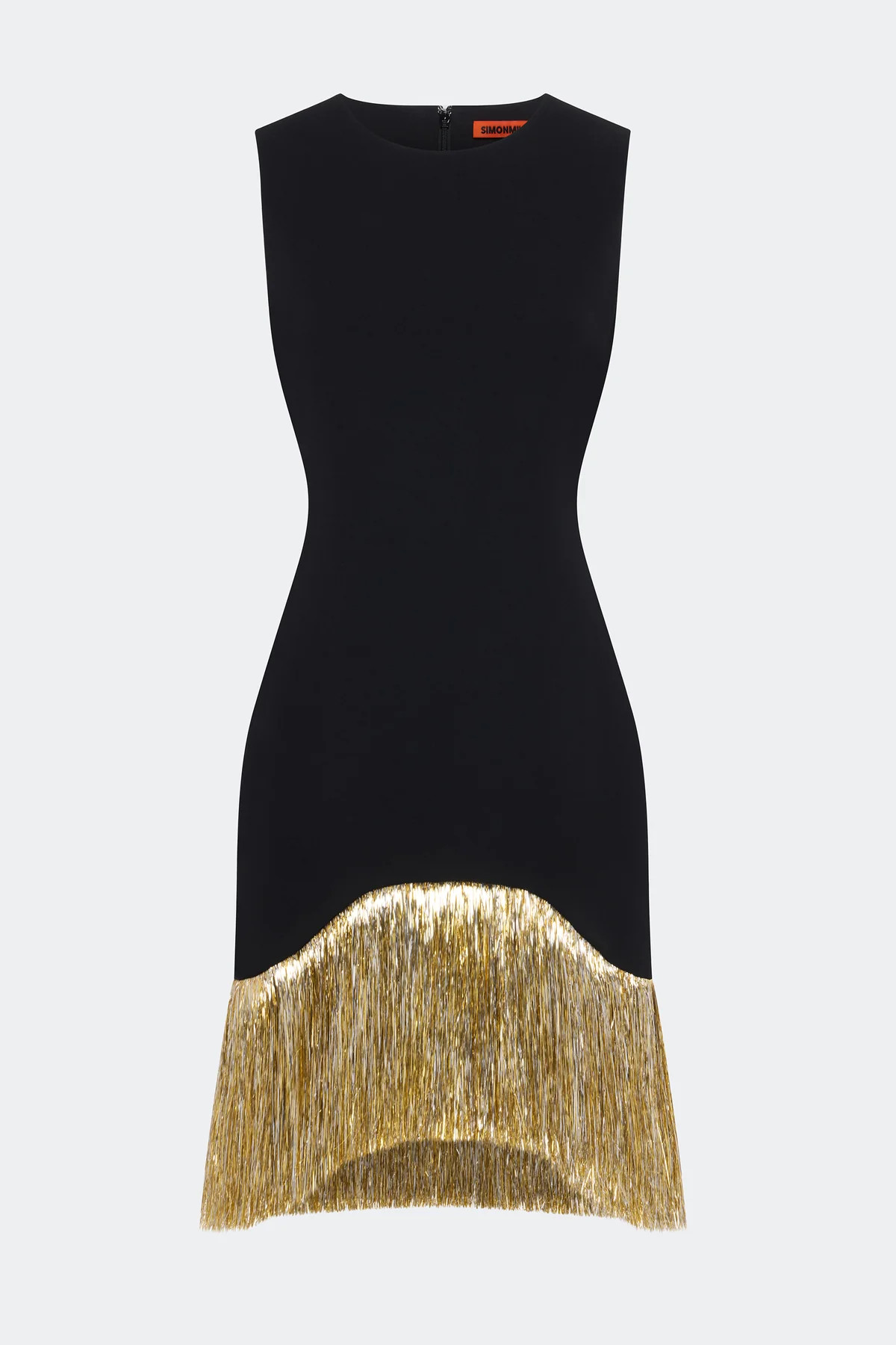 Bowie Fringe Mini Dress In Black | Simon Miller