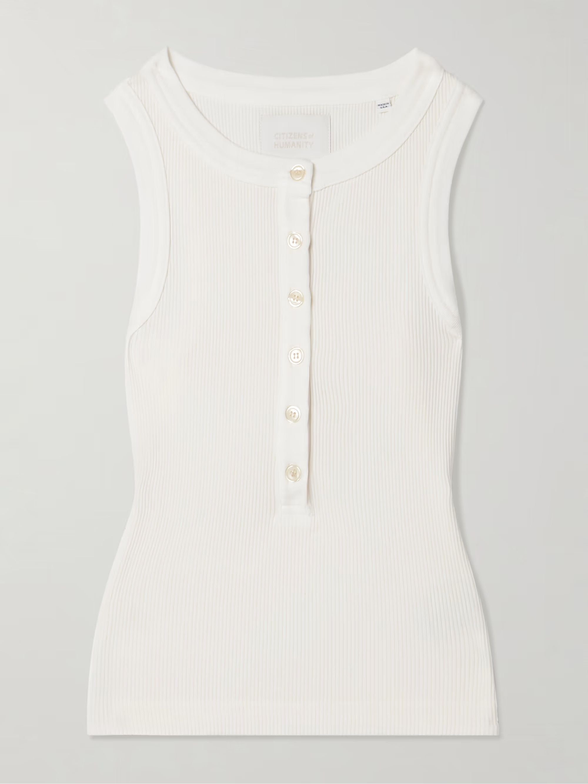 Caralyn ribbed jersey tank | NET-A-PORTER (UK & EU)