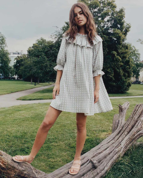 The Macy Dress | Lotus Gingham | Christy Dawn