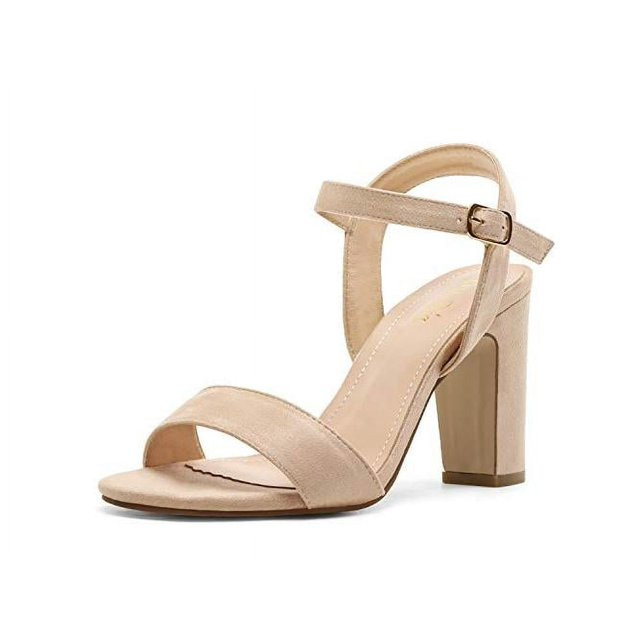 Dream Pairs Women's Open Toe Ankle Strap High Chunky Heel Sandals Fashion Party Dress Sandals GIS... | Walmart (US)