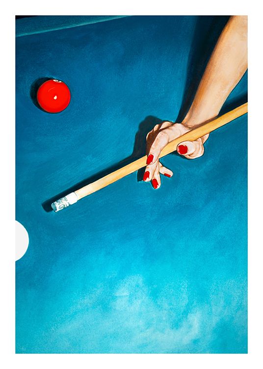 Julia Ockert - The Pool Table Poster | Desenio