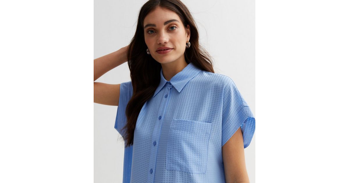 Pale Blue Check Short Sleeve Shirt
						
						Add to Saved Items
						Remove from Saved Items | New Look (UK)