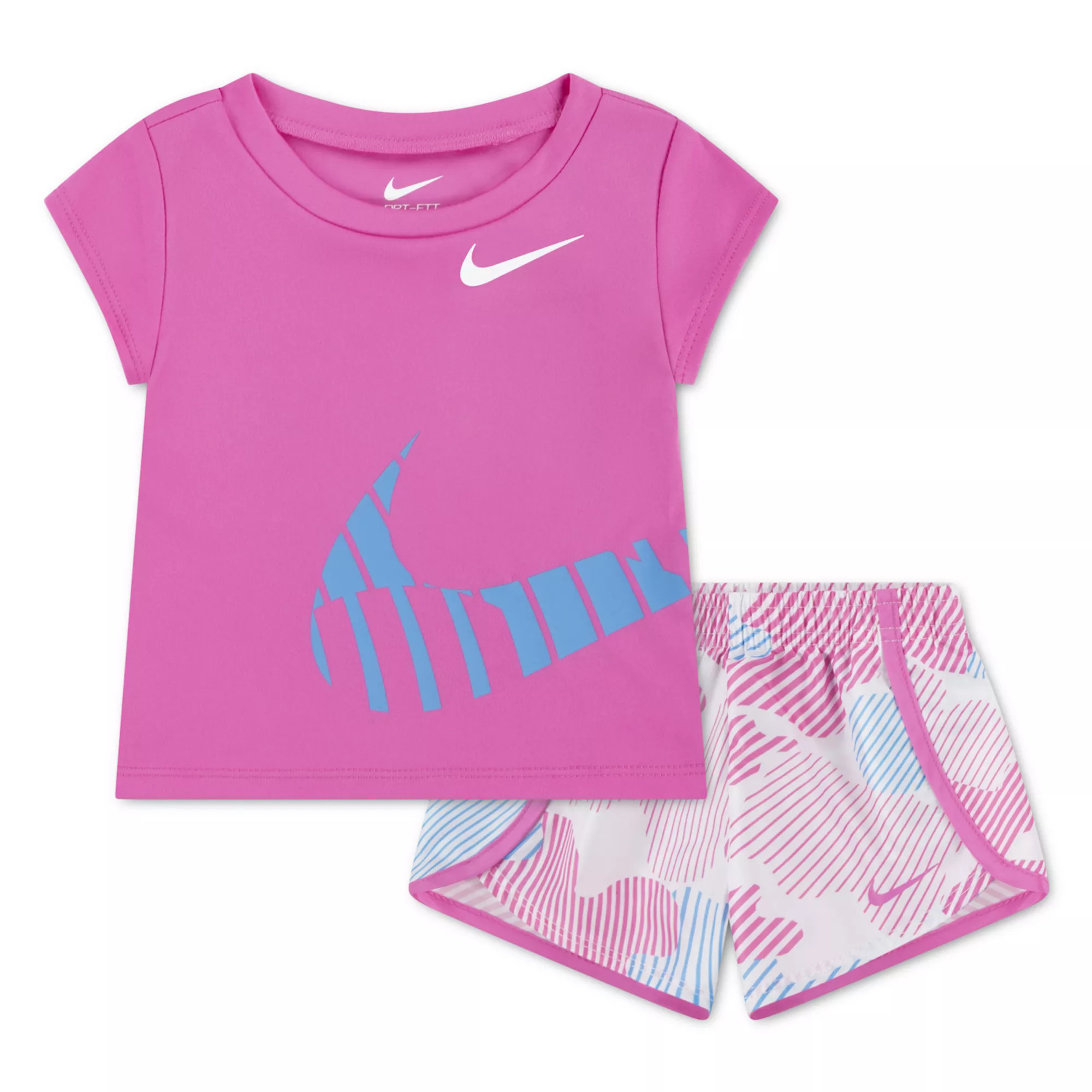 Baby Toddler & Little Girls 12 months - 6x Nike Essentials Dri-FIT T-Shirt & Sprinter Shorts 2-Pi... | Kohl's