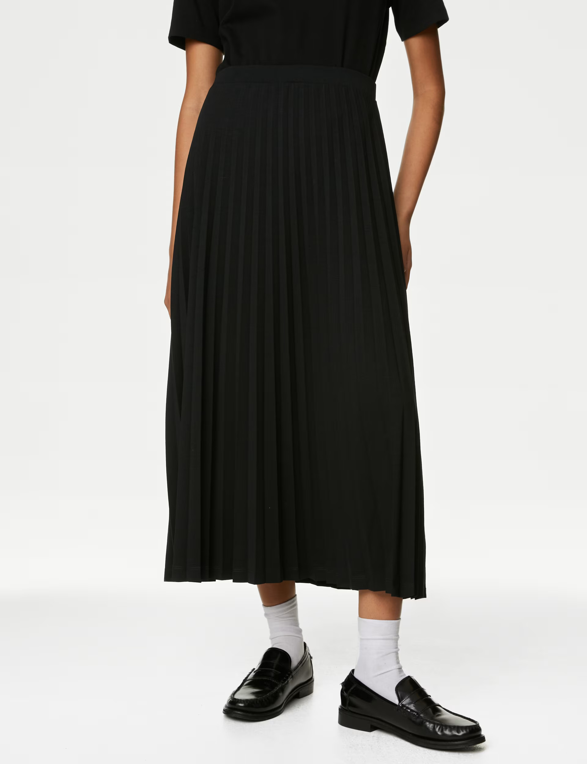 Jersey Pleated Midaxi Skirt | M&S Collection | M&S | Marks & Spencer (UK)