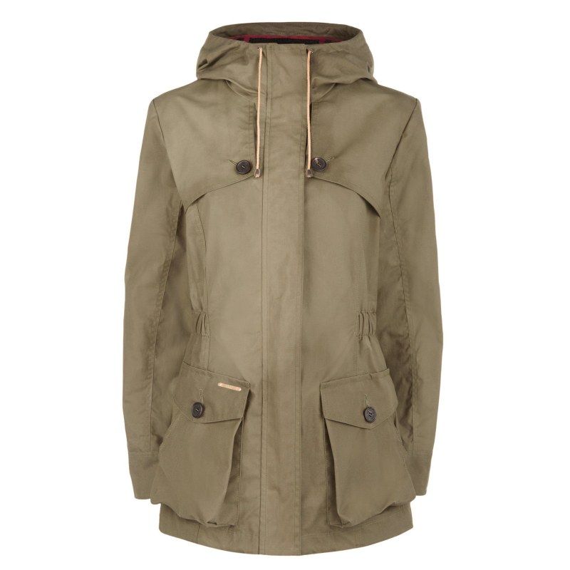 Pop Wax Parka In Khaki Green | Wolf and Badger (Global excl. US)