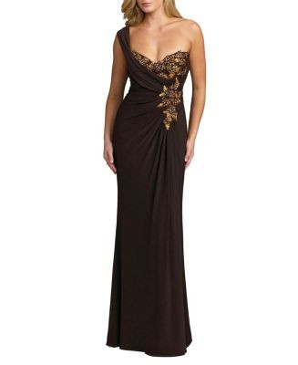 One Shoulder Embellished Jersey Gown | Bloomingdale's (US)