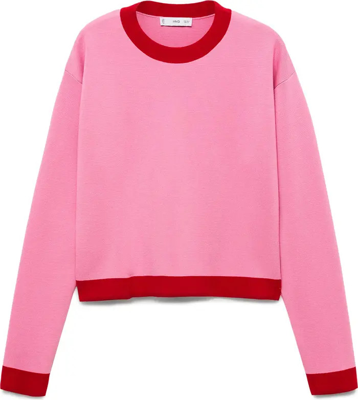 MANGO Contrast Trim Sweater | Nordstrom | Nordstrom