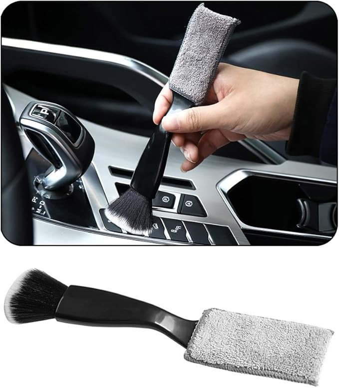 Double Head Brush for Car Clean 1Pack,Car Brushes for Detailing Interior,Car Detailing Brushes Ex... | Amazon (US)