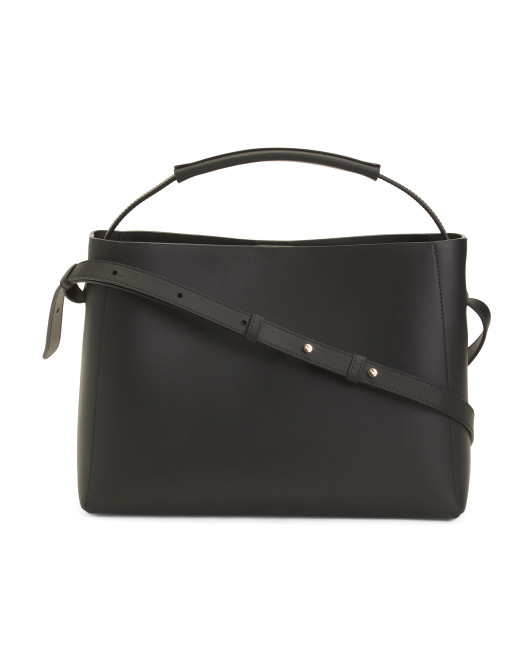 Made In Italy Leather Hedda Grande Handbag | TJ Maxx