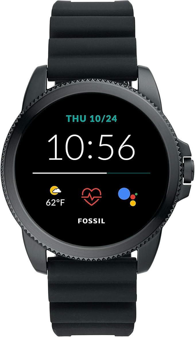 Fossil Men's Gen 5E 44mm Stainless Steel Touchscreen Smartwatch with Speaker, Heart Rate, Contact... | Amazon (US)