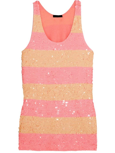 J.Crew - Collection Sequined Cotton Tunic - Pink | NET-A-PORTER (US)