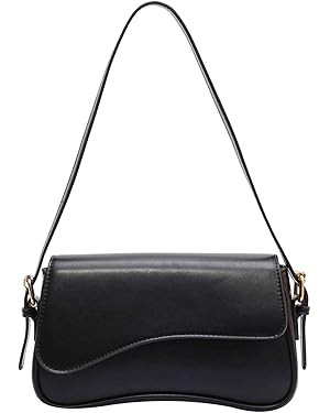 Shoulder Bag for Women Y2K Trendy Purse Vegan Leather Hobo Handbags Clutch Saddle Bag with 2 Remo... | Amazon (US)