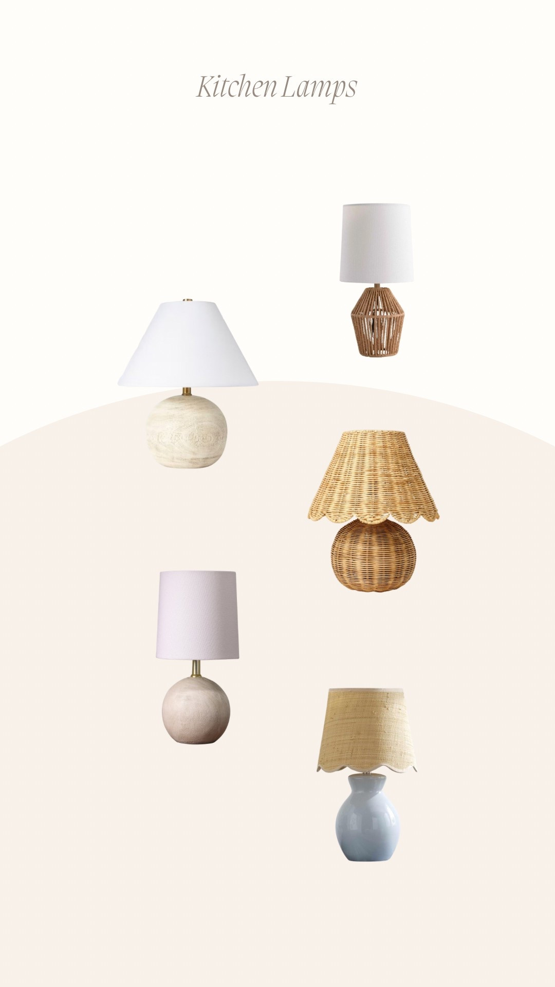 Kitchen lamp options!