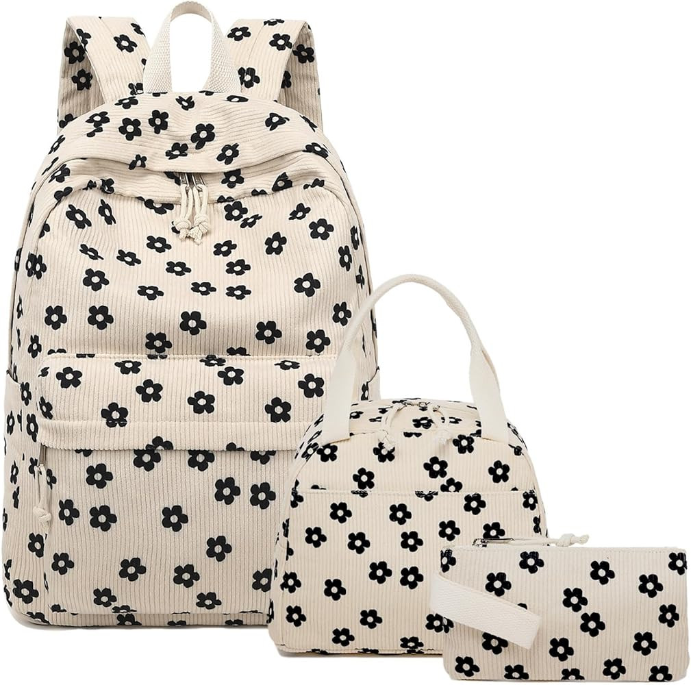 Bluboon School Backpack Teens Girls Boys Kids School Book Bags with Lunch Box Pencil Bag | Amazon (US)