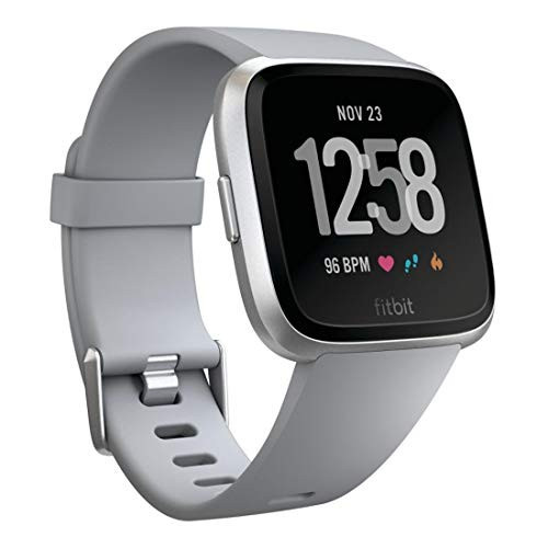 Fitbit Versa Smart Watch, Gray/Silver Aluminium, One Size (S & L Bands Included) | Amazon (US)