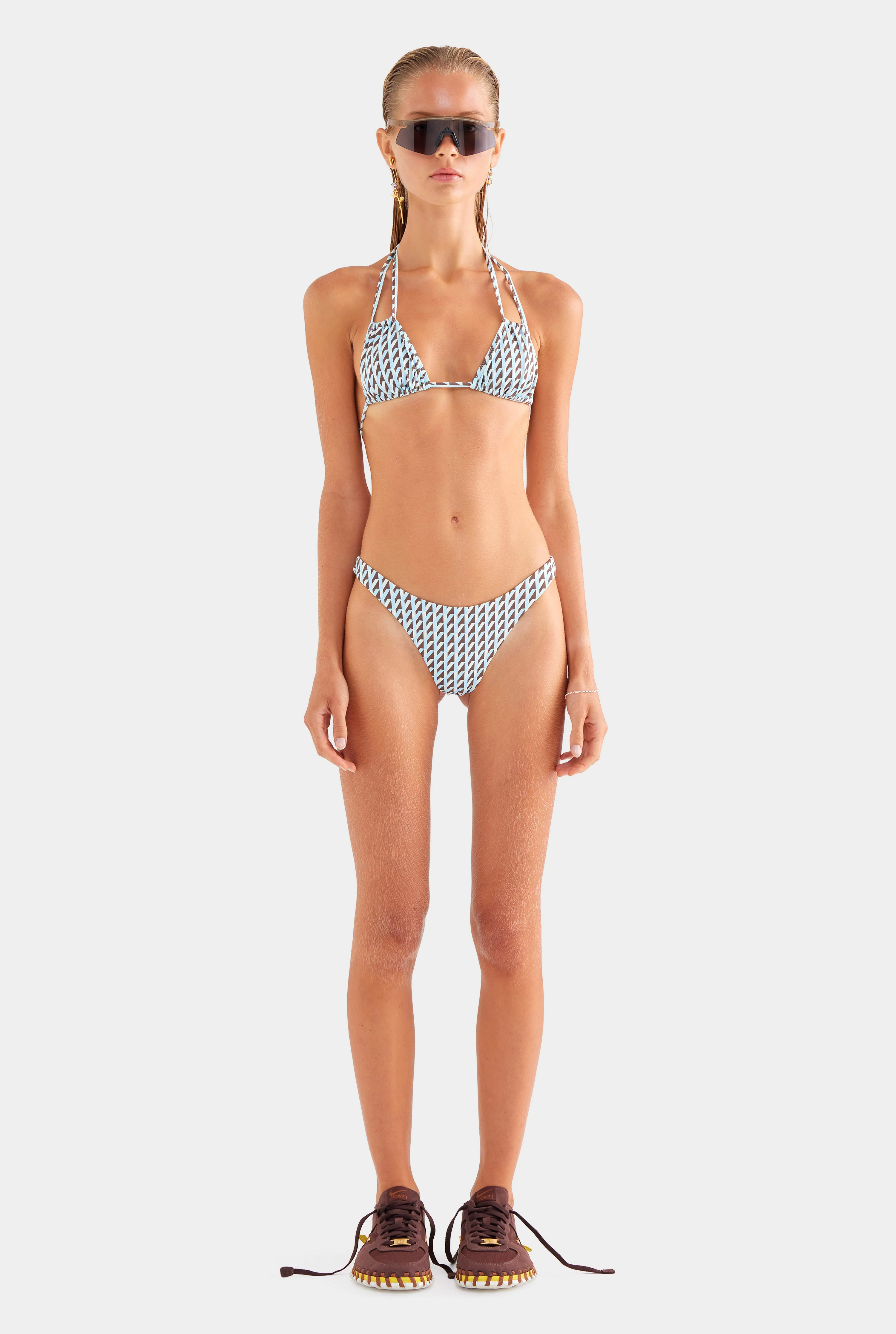 Womens High Cut Bikini Brief in Print | Venroy | Venroy AU