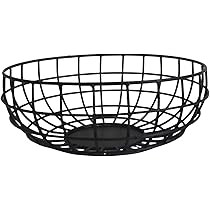 NIRMAN Rustic Fruit Bowl, Basket Holder for Kitchen Counters,Table Centerpiece, Farmhouse Decor, Par | Amazon (US)