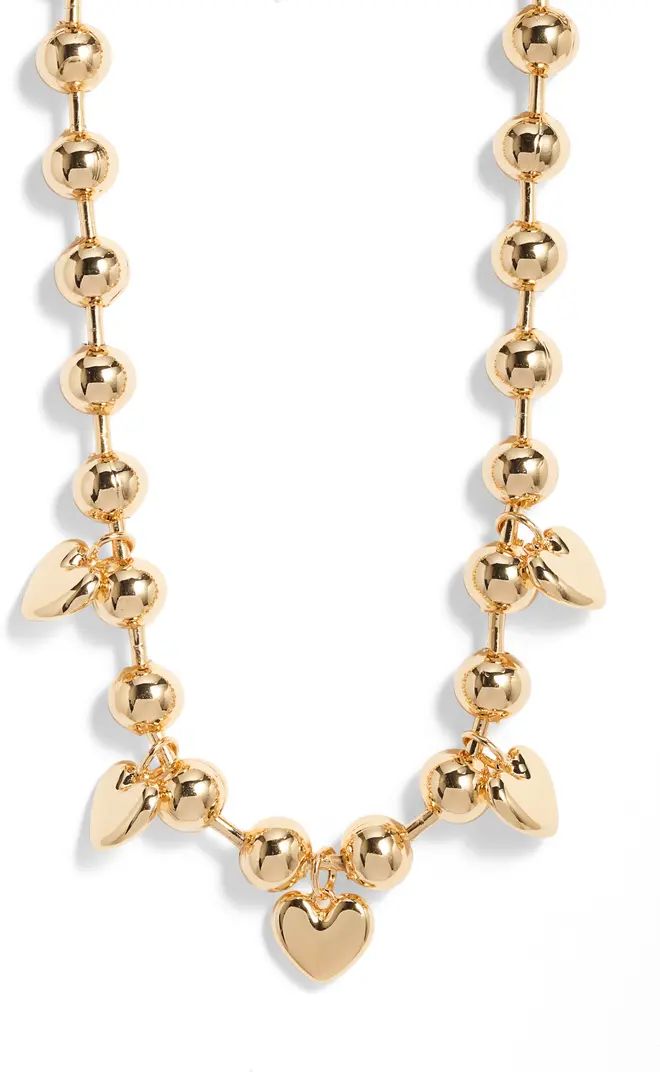 Open Edit Heart Orb Collar Necklace | Nordstrom | Nordstrom