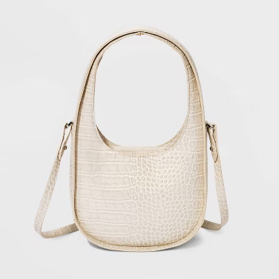 Alligator Print Mini Crescent Tote Handbag - A New Day™ | Target