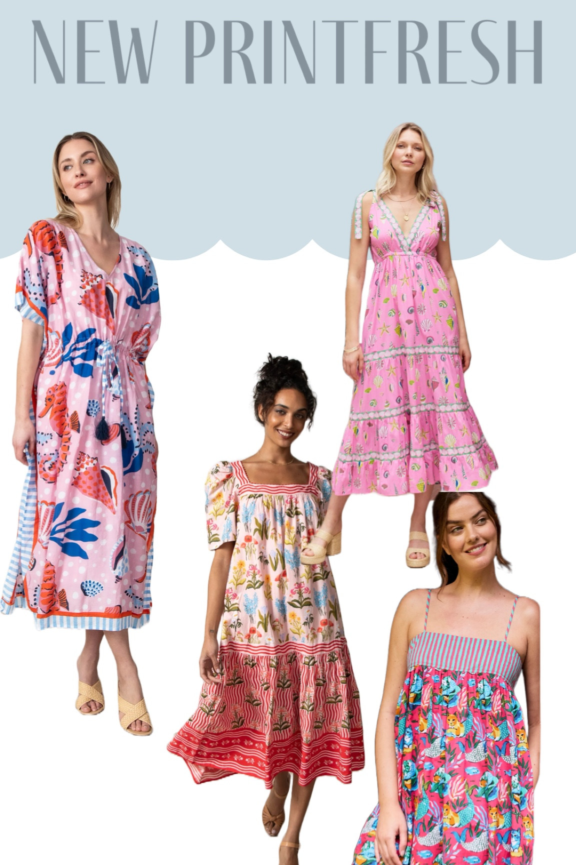 The prettiest summer dresses in seashell prints , breezy and cool ! 

#LTKFamily #LTKStyleTip #LTKSeasonal
