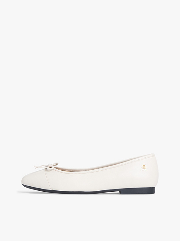 TH Monogram Leather Ballerinas | Tommy Hilfiger UK