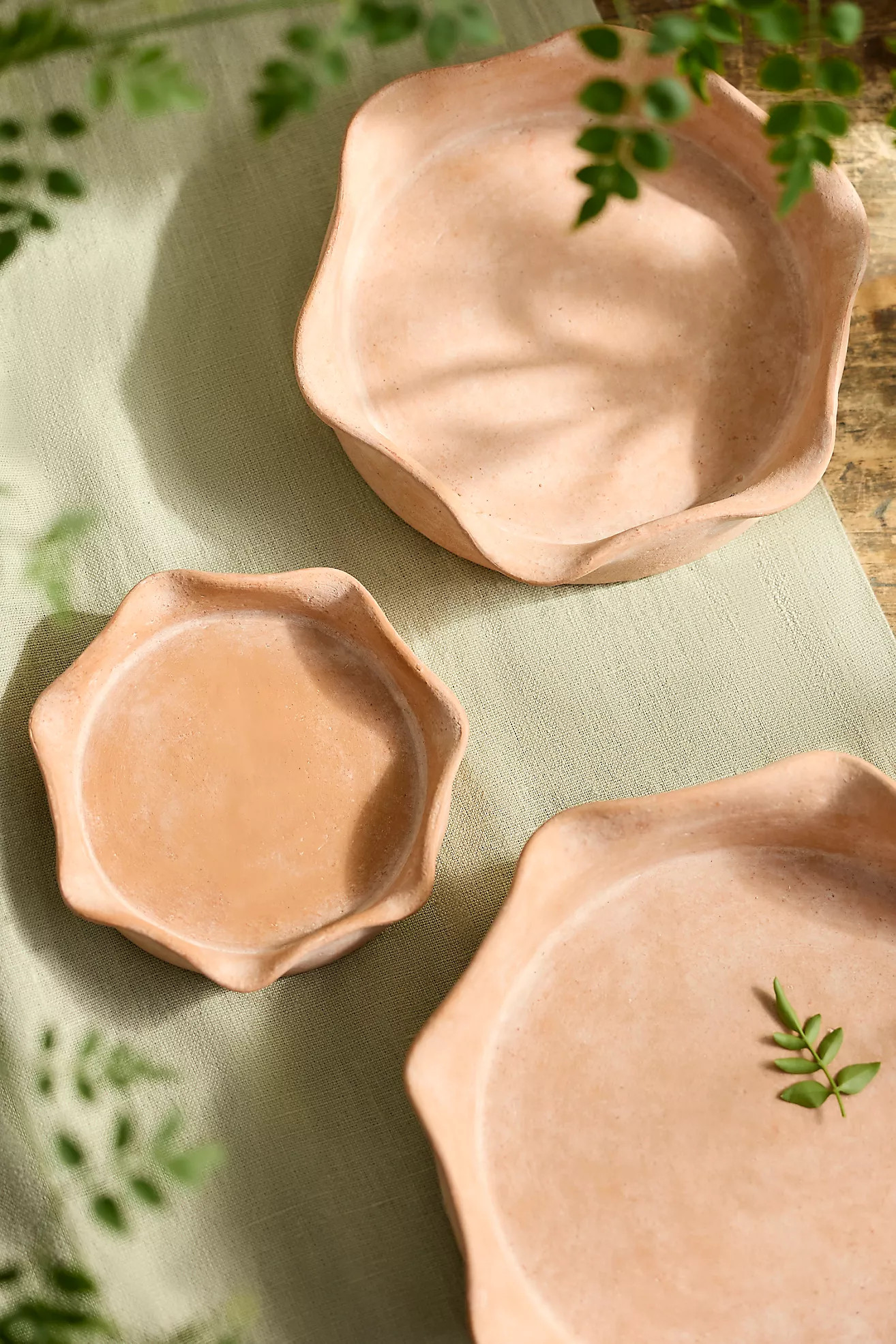 Terracotta Pie Crust Rim Saucer | Terrain
