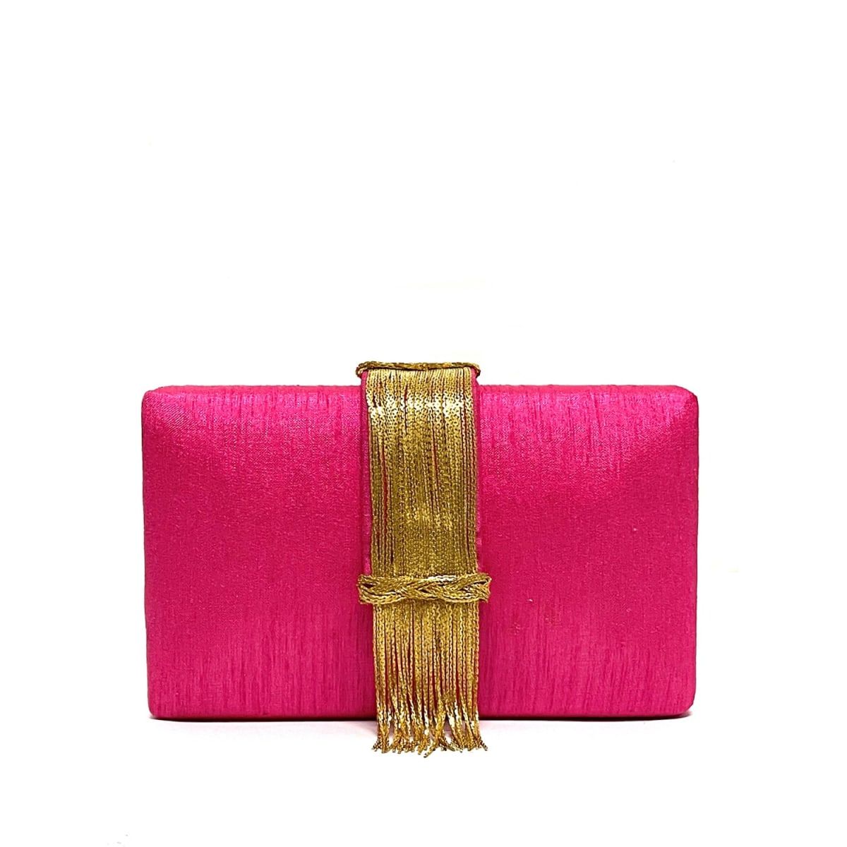 Cranberry Sauce Fringe Clutch | Wolf & Badger (US)