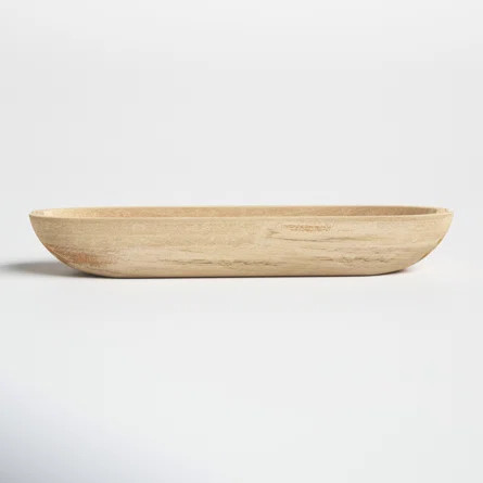 Kailyn Paulownia Wood Oval Decorative Bowl | Joss & Main | Wayfair North America