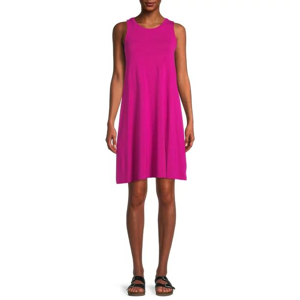 Time And Tru Women's Sleeveless Knit Dress | Walmart (US)