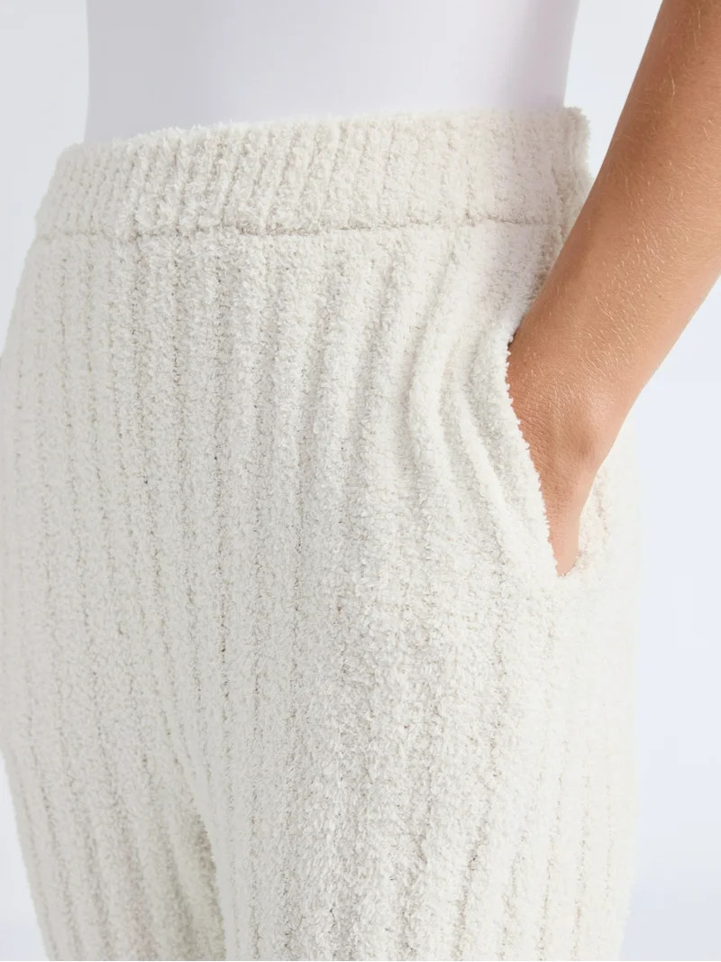 Joyspun Women's Sleepwear Ribbed Wide-Leg Pants, Sizes XS-3X | Walmart (US)