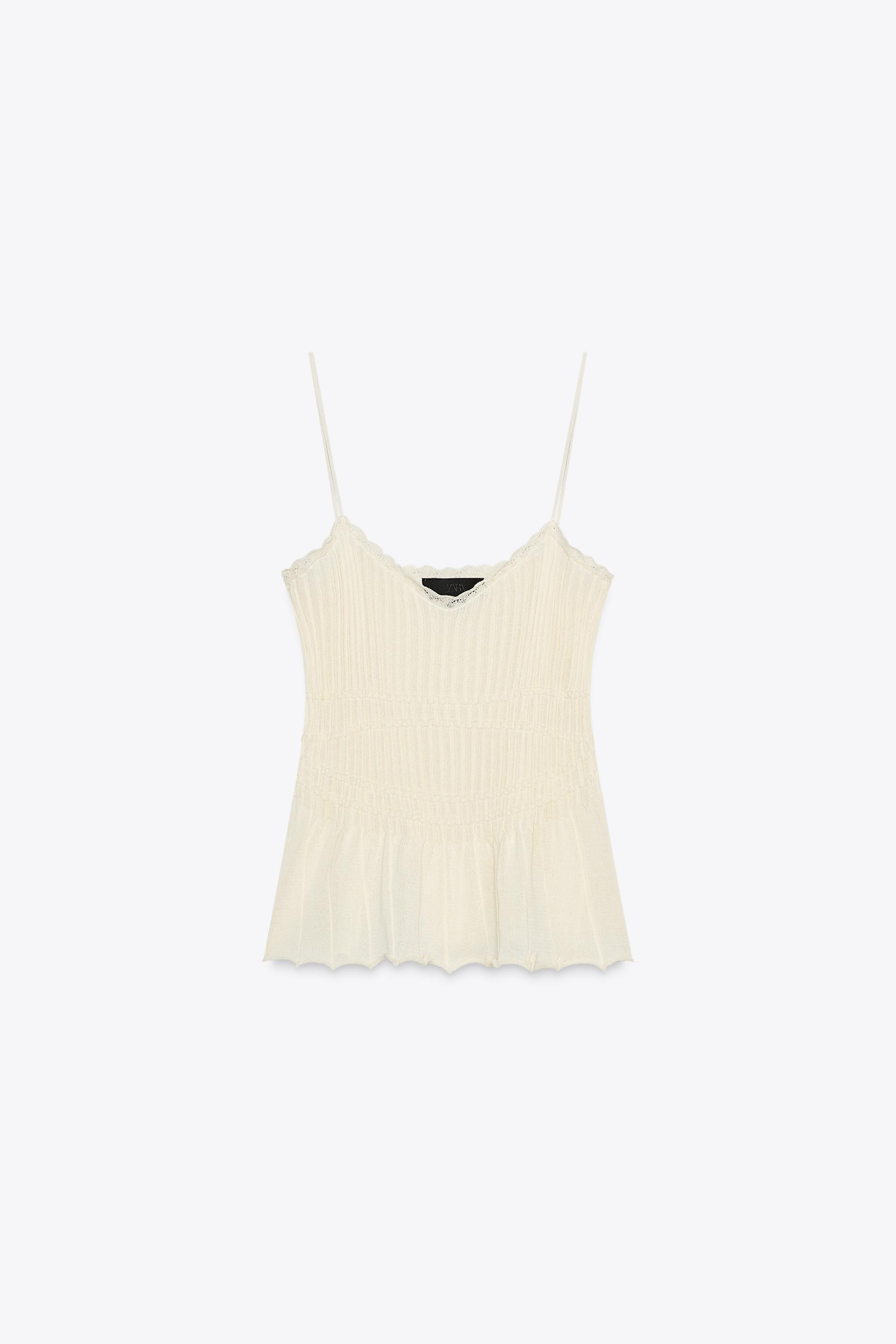 RIBBED KNIT TOP | Zara US