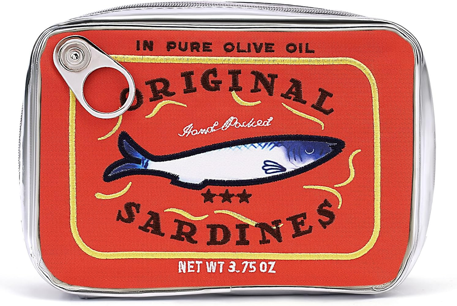Amazon.com: Cessfle Canned Sardines Makeup Bag, Funny Sardine Tin Fish Cosmetic Bag, Creative Cut... | Amazon (US)