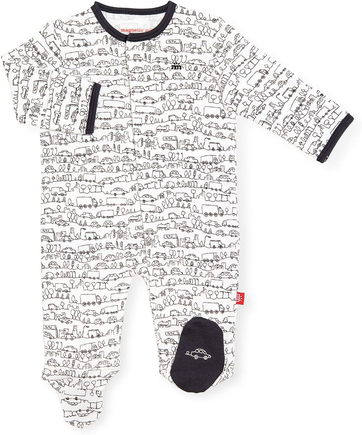 Magnetic Me Footie Pajamas 100% Organic Cotton Baby Sleepwear Quick Magnetic Fastener Sleeper | Amazon (US)