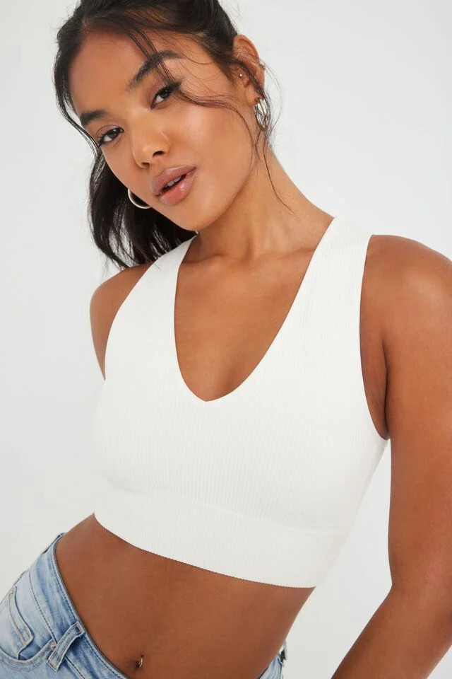 Stella Seamless Plunge Tank Top | Garage Clothing