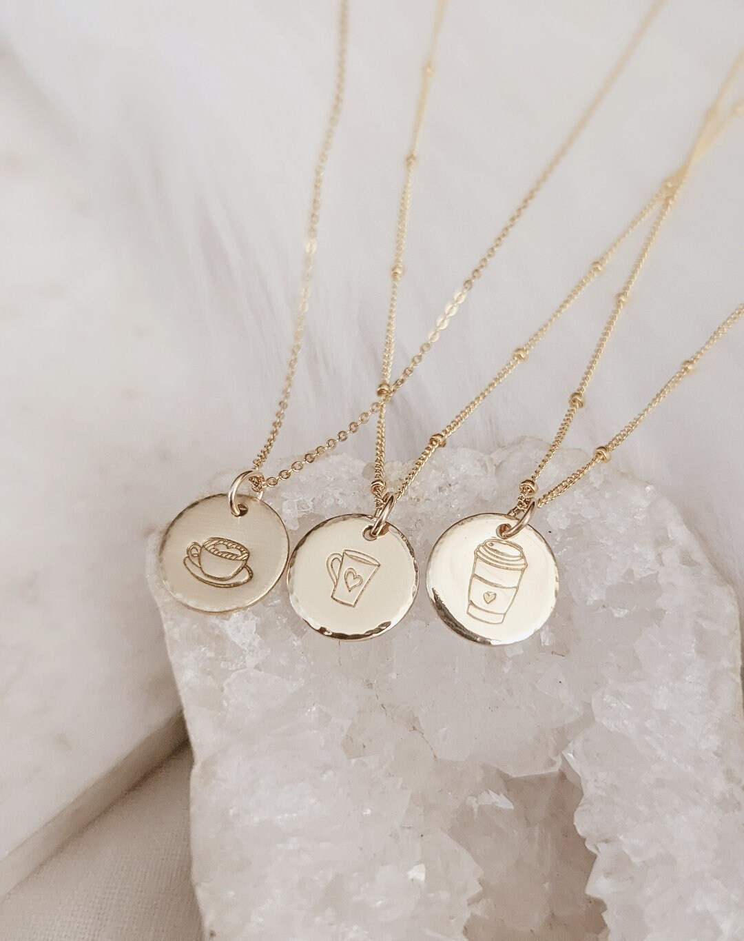 Dainty Coffee Necklace Barista Gift Coffee Cup Best Friend - Etsy | Etsy (US)