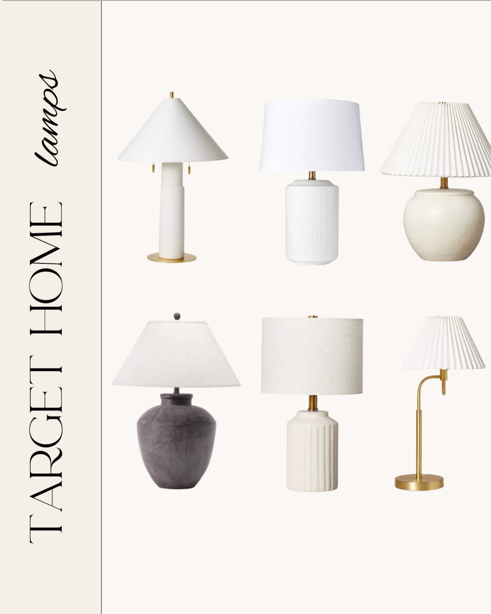 Target lamps! Neutral lamps, table lamp, white lamp, modern lamp, target home, black lamp, target home decor

#LTKstyletip #LTKhome