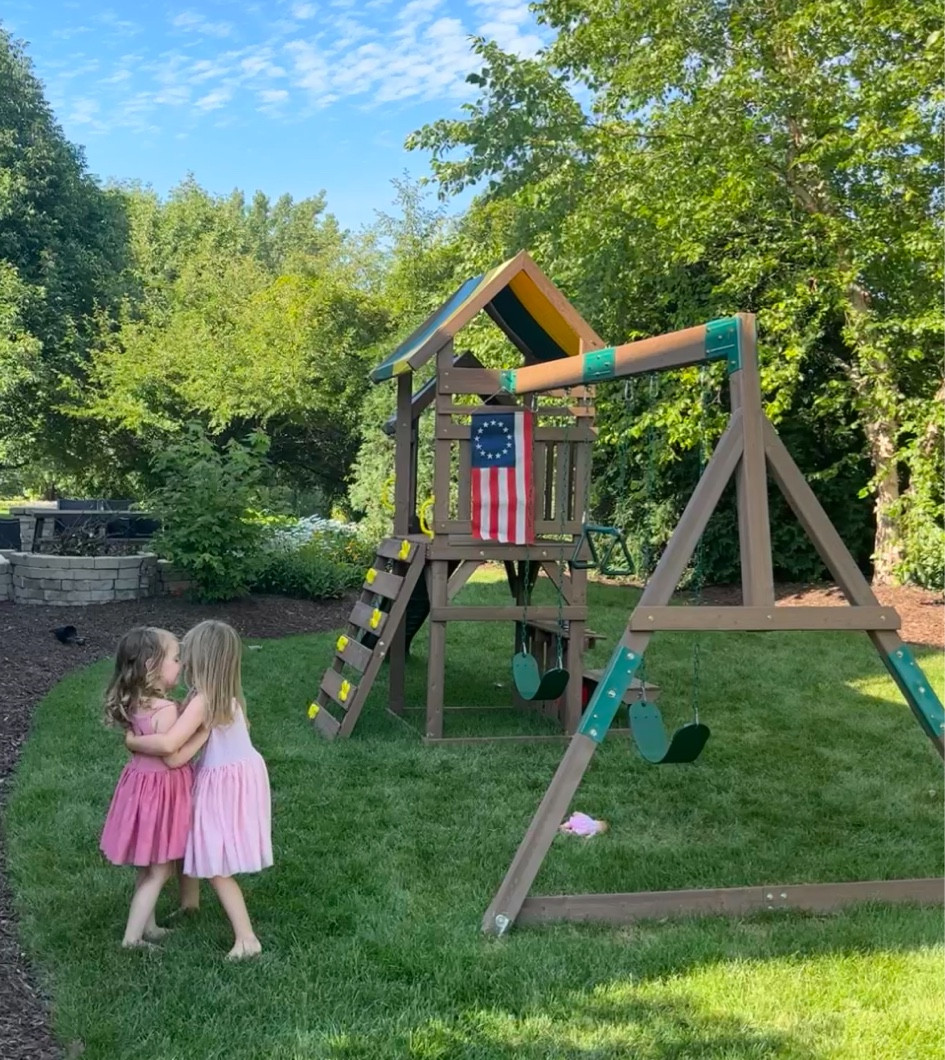 Small space swing set! #kidskraft 

#LTKFind #LTKhome #LTKfamily