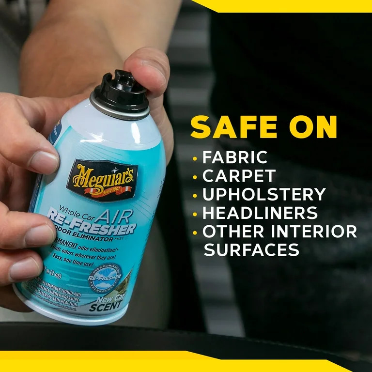 Meguiar's Whole Car Air Re-Fresher Odor Eliminator Mist, New Car Scent, G16402, 2 oz | Walmart (US)