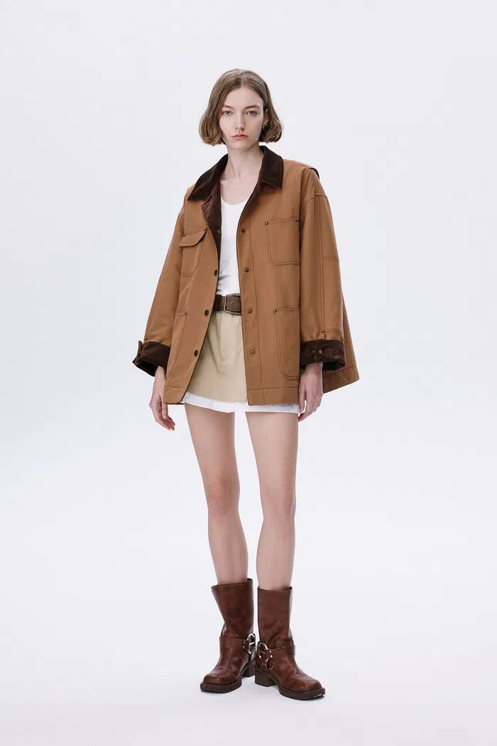 Shirley Quilted Jacket in Cotton Corduroy | Fabrique