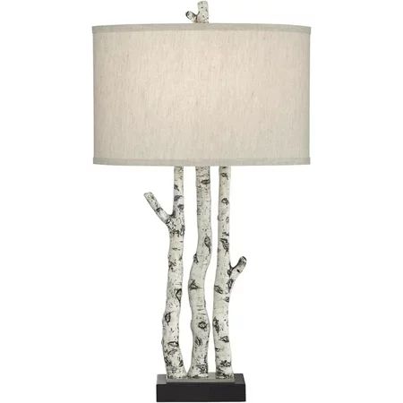 Pacific Coast Lighting White Forest Birch Branches Metal Table Lamp in Natural | Walmart (US)
