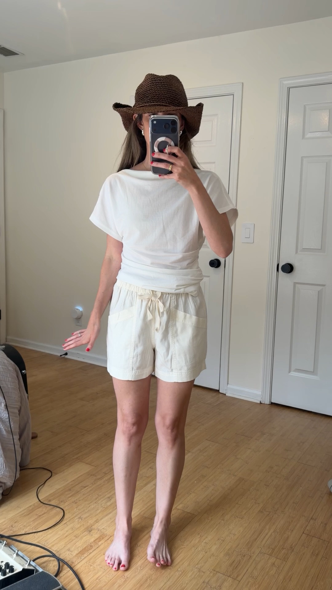 The best mom approved shorts from target wearing XS

Also obsessed with this western inspired straw hat yeehaw 

#target #targetfinds 

#LTKSaleAlert #LTKootd #LTKmomlife