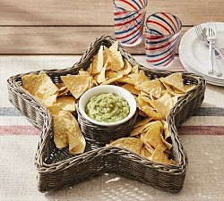 Americana Woven Star Chip & Dip Platter | Pottery Barn (US)