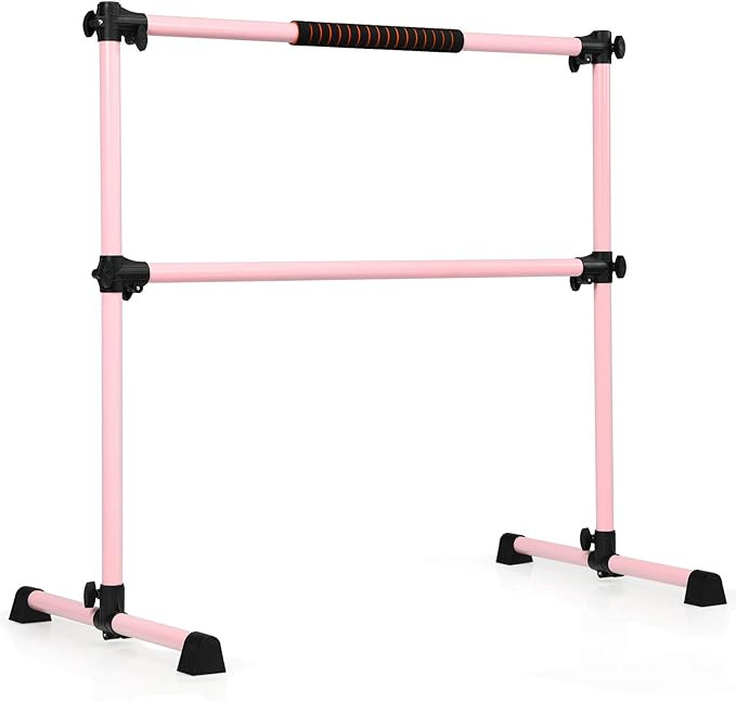 GOFLAME Ballet Barre Portable Double, Freestanding Ballet Barre Adjustable, Heavy Duty Dancing St... | Amazon (US)