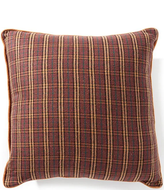 Southern LivingBrown Plaid Decorative Square Pillow | Dillard's