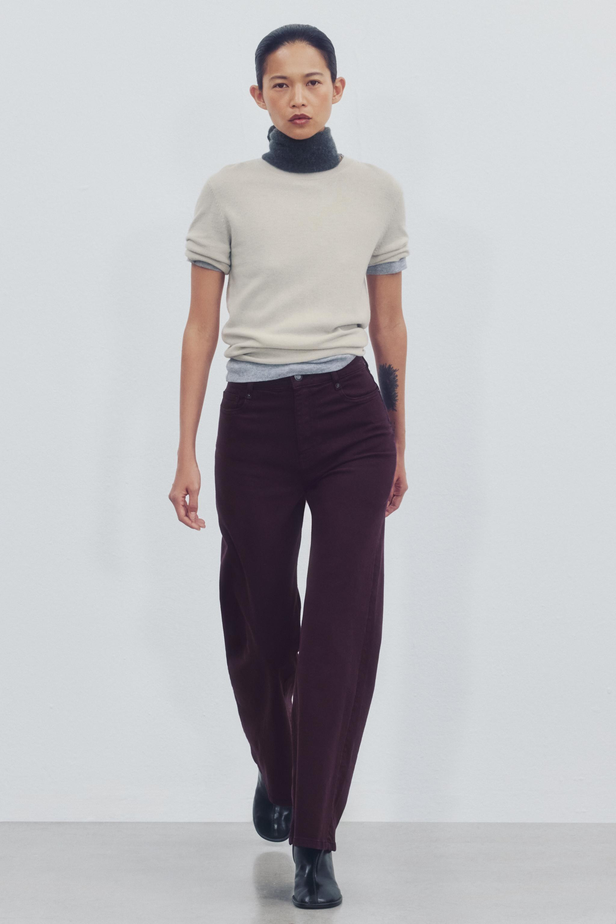 ZW COLLECTION COMFORT high-waist wide-leg JEANS | Zara UK