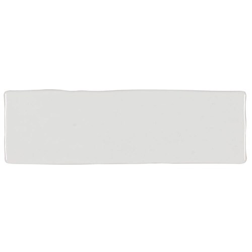 Boutique Ceramic Hand Crafted White 3-in x 8-in Glazed Ceramic Brick Subway Wall Tile | Lowe's